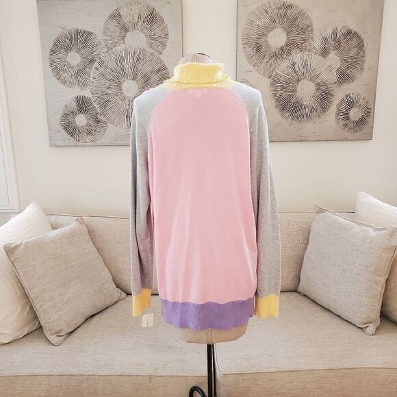 Charter Club Long Sleeve Colorblocked Turtleneck Sweater sz XXL - Picture 6 of 10